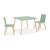 Table carrée enfant bois de pin 2 assises - judith Blanc+Jaune+Rose+Terracotta+Vert+Vert olive 25 - vertbaudet enfant 