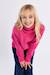 Pull oversize, col roulé - fille Fuchsia+Noir+Offwhite 5 - vertbaudet enfant 