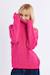 Pull oversize, col roulé Fuchsia+Noir+Offwhite 1 - vertbaudet enfant 