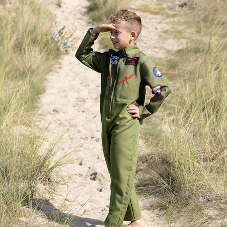 Déguisement enfant – pilote d'avion de chasse Kaki 1 - vertbaudet enfant 
