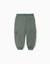 Pantalon de jogging en coton peigné avec poches cargo et imprimé Bleu foncé+Vert foncé 5 - vertbaudet enfant 