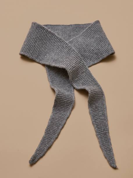 Écharpe en laine Beige+Gris chine+Rouge 4 - vertbaudet enfant 