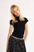 Top froncé, col montant Noir 1 - vertbaudet enfant 