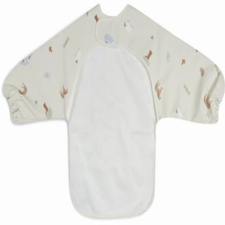 Bavoir à manches imperméable Beige ferme 3 - vertbaudet enfant 