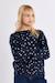 Pull en maille, imprimé pois Navy blue 5 - vertbaudet enfant 
