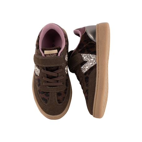 Baskets basses à scratch fille Marron 5 - vertbaudet enfant 