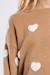 Pull en maille, motif cœur texturé Beige 2 - vertbaudet enfant 