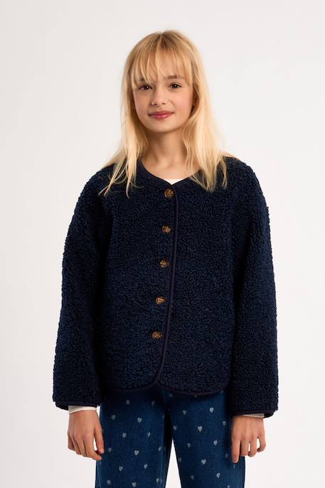Veste texturée à boutons Navy blue 4 - vertbaudet enfant 