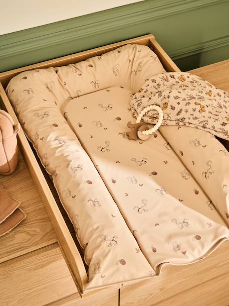 Matelas à langer Lionceau Babylone+Bayou+blanc imprimé+écru+Latika+Nutty 23 - vertbaudet enfant 