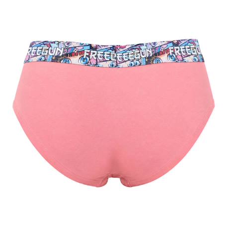Lot  3 culottes  en coton uni et ceinture imprimée Noir/rose/bleu/jaune 6 - vertbaudet enfant 