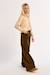 Denim large, taille haute Chocolate 5 - vertbaudet enfant 