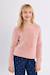 Pull duveteux, cœur brodé - fille Old pink 4 - vertbaudet enfant 