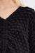Pull col v en maille ajourée - fille Noir 2 - vertbaudet enfant 