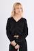 Pull col v en maille ajourée Noir 4 - vertbaudet enfant 