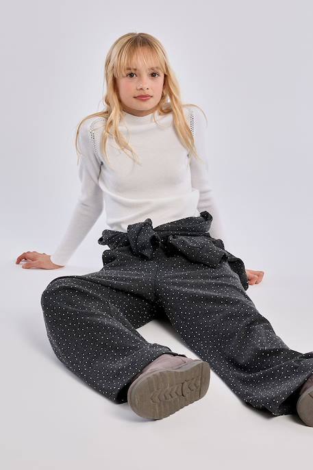 Pull en maille, détail strass Blanc 5 - vertbaudet enfant 
