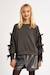 Sweat à nœuds fantaisie Dark grey 1 - vertbaudet enfant 