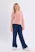 Pull duveteux, cœur brodé Old pink 3 - vertbaudet enfant 