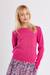 Pull en maille, parsemé de sequins - fille Fuchsia 4 - vertbaudet enfant 