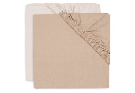 Lot de 2 draps housses en jersey de coton Rose pâle et rose sauvage 1 - vertbaudet enfant 