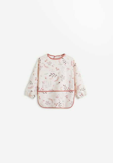 Bavoir tablier manches longues evie Ecru 1 - vertbaudet enfant 