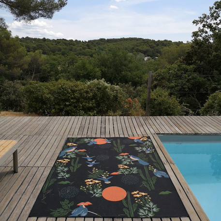 Tapis enfant bloom en polypropylène Noir 2 - vertbaudet enfant 