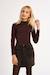 Pull en maille, col rond - fille Chocolate+Noir 5 - vertbaudet enfant 