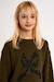 Pull en maille, motif nœud Beige+Khaki 9 - vertbaudet enfant 