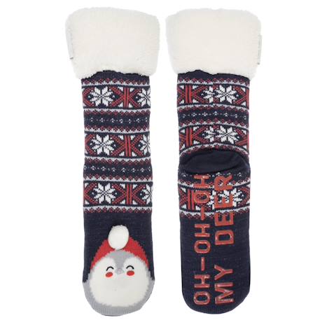 Chaussettes d'intérieur Jacquard marine 2 - vertbaudet enfant 