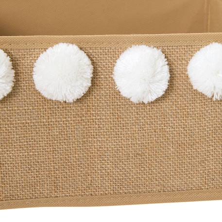 Boîte de rangement pliable - yuki Beige+Blanc 2 - vertbaudet enfant 