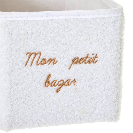 Boîte de rangement pliable - yuki Beige+Blanc 6 - vertbaudet enfant 