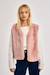 Veste sans manches en fausse fourrure Noir+Rose 8 - vertbaudet enfant 