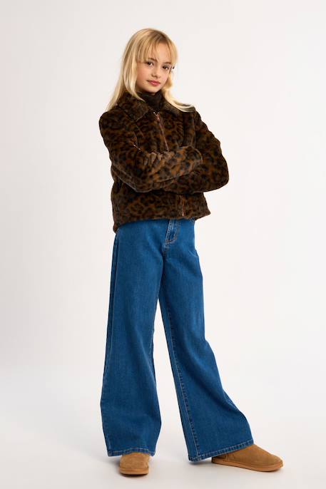 Veste zippée en fausse fourrure Chocolate 3 - vertbaudet enfant 