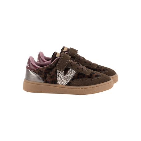 Baskets basses à scratch fille Marron 6 - vertbaudet enfant 