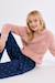 Pull duveteux, cœur brodé Old pink 5 - vertbaudet enfant 