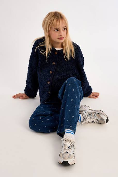 Veste texturée à boutons Navy blue 1 - vertbaudet enfant 