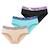 Lot  3 culottes  en coton uni et ceinture imprimée Beige/turquoise/noir/rose 1 - vertbaudet enfant 
