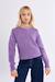 Pull en maille à motifs étoiles Mauve+Noir+Purple 16 - vertbaudet enfant 