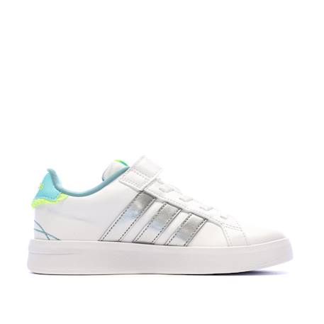 Baskets fille grand court 3.0 girls Blanc 3 - vertbaudet enfant 