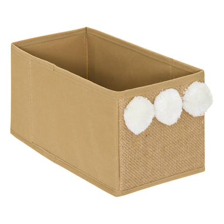 Boîte de rangement pliable - yuki Beige+Blanc 1 - vertbaudet enfant 