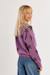 Pull en maille à motifs étoiles - fille Mauve+Noir+Purple 4 - vertbaudet enfant 