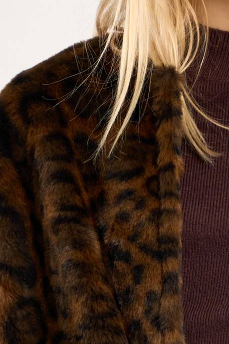 Veste sans manches en fausse fourrure Chocolate 2 - vertbaudet enfant 