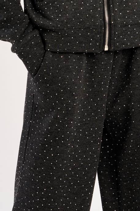Pantalon jogger à pois Dark grey 2 - vertbaudet enfant 