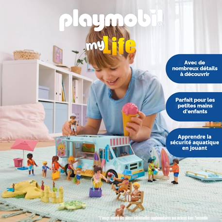 Camion de glaces avec surf shop playmobil Multicolour 3 - vertbaudet enfant 