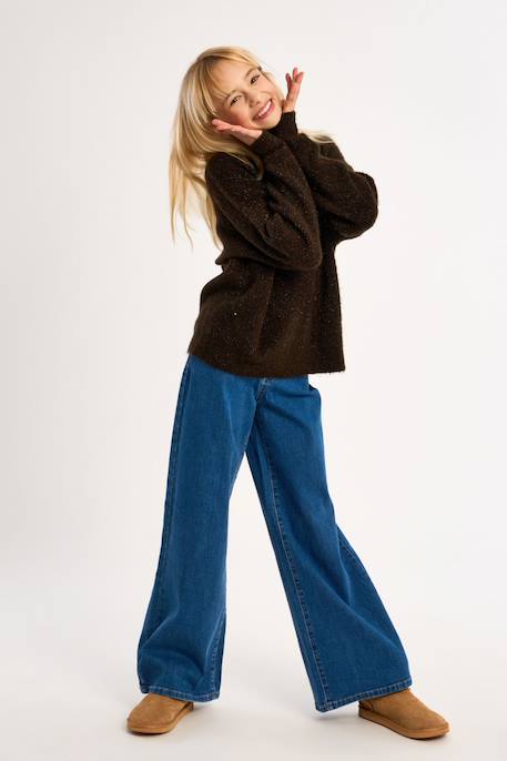 Pull en maille col roulé Chocolate 5 - vertbaudet enfant 