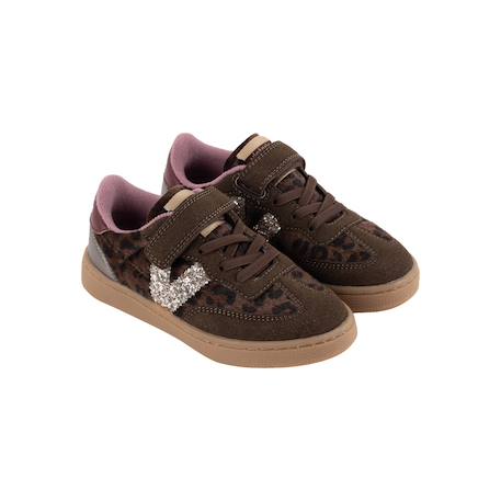 Baskets basses à scratch fille Marron 3 - vertbaudet enfant 