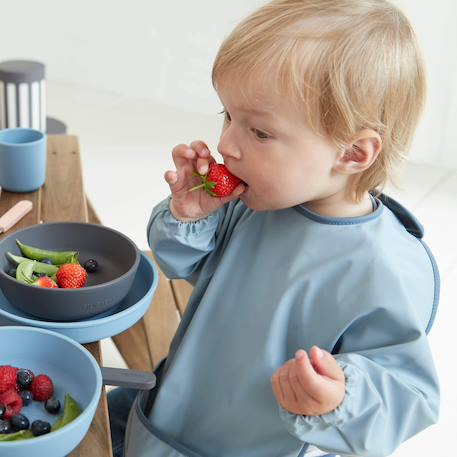 Bavoir à manches longues Bleu+Gris+Rose 4 - vertbaudet enfant 