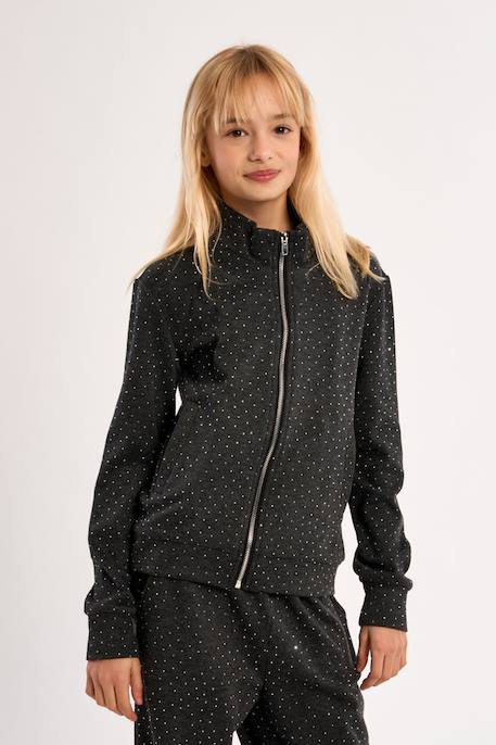 Veste zippée à pois Dark grey 4 - vertbaudet enfant 