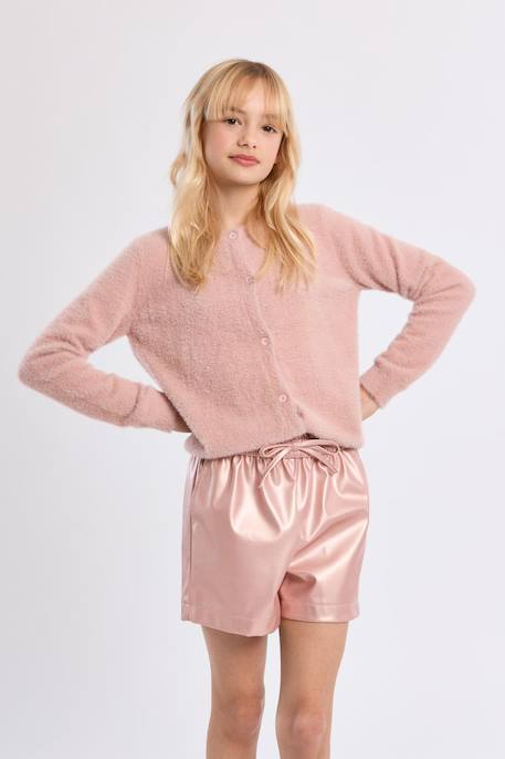 Short noué, effet simili-cuir Gun metal 3 - vertbaudet enfant 