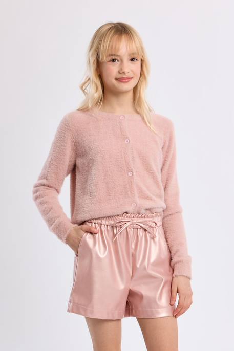 Short noué, effet simili-cuir Gun metal 5 - vertbaudet enfant 