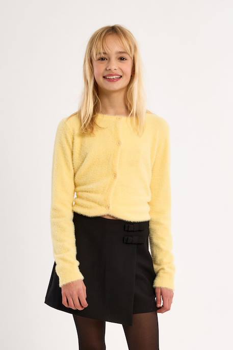 Jupe short taille haute Noir 1 - vertbaudet enfant 